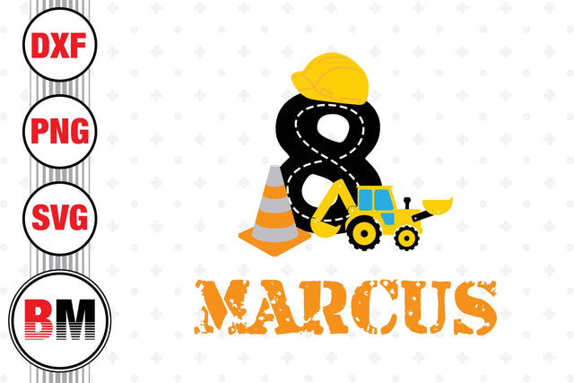 8th Birthday Construction SVG, PNG, DXF Files SVG BMDesign 