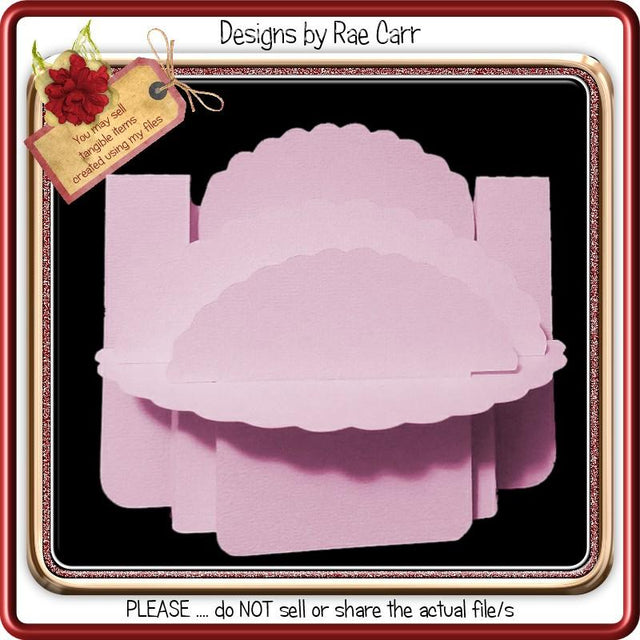 905 Scalloped Shelf Card SVG Designs by Rae 