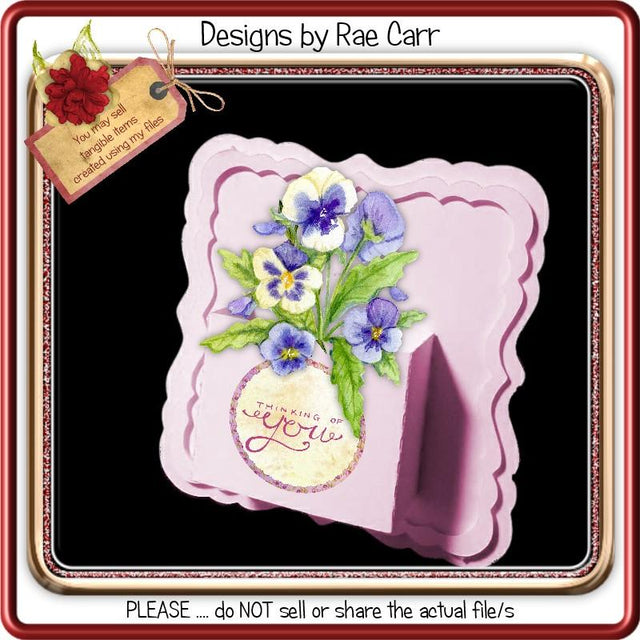 907 Shaped Card with a Pocket SVG Designs by Rae 