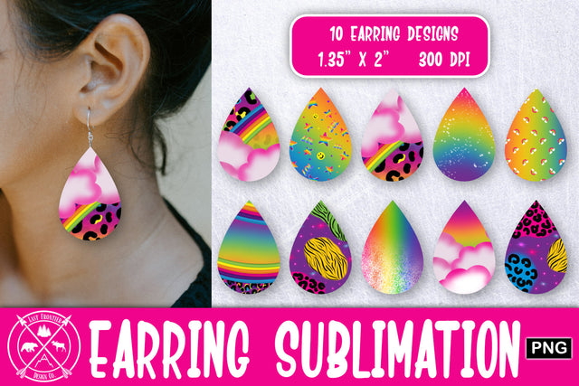 90s Girl Earrings Sublimation|Earrings PNG Sublimation Last Frontier Design Co. 