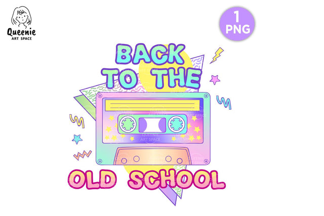 90s Old School Sublimation Clipart Sublimation Q-nie Art Space 