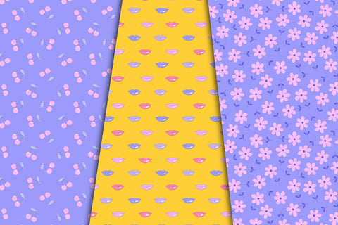 90s Retro Patterns Digital Pattern Rin Green 