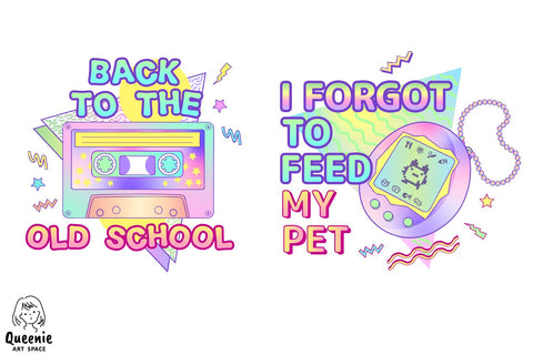 90s Retro Sublimation Bundle Sublimation Q-nie Art Space 