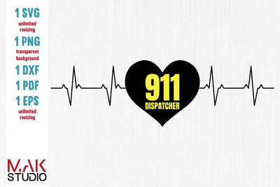 911 Dispatcher svg, 911 dispatcher heartbeat svg, 911 dispatcher cut file, 911 dispatcher heart svg, 911 dispatcher svg dxf SVG MAKStudion 