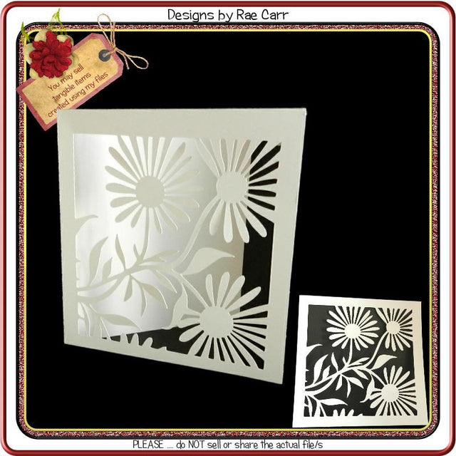 922 Daisy card and Topper SVG Designs by Rae 
