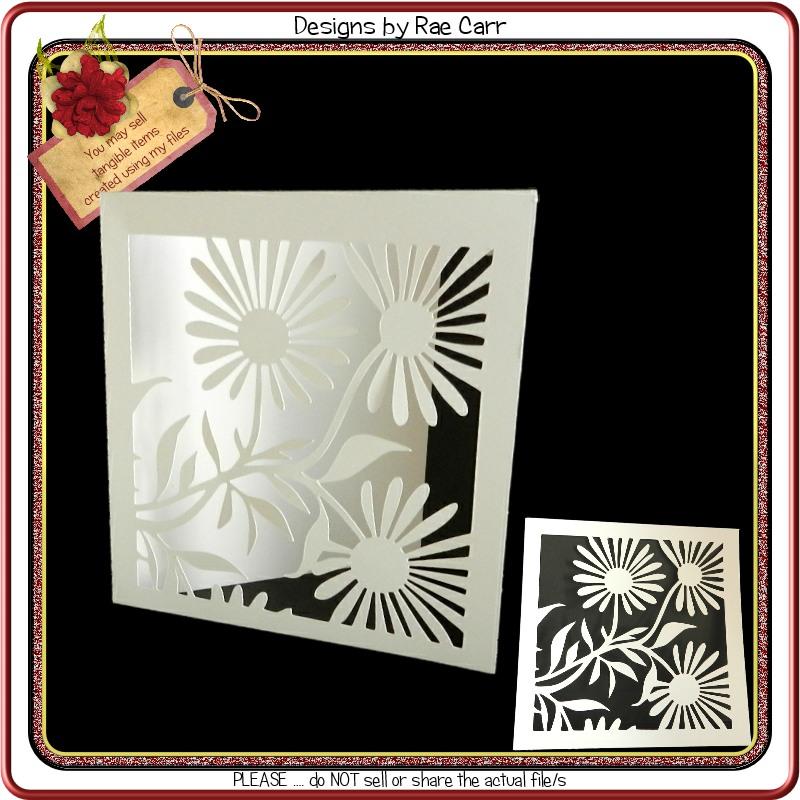 922 Daisy card and Topper SVG Designs by Rae 