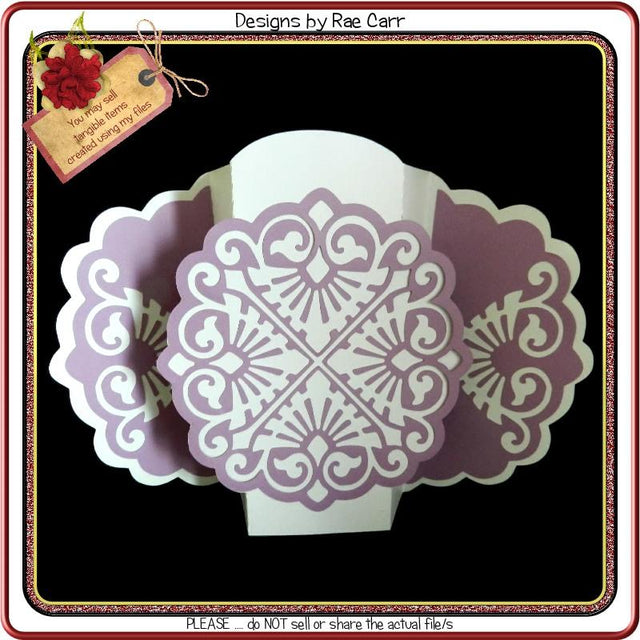 924 Fancy Folded Pop Out Greeting Card SVG Designs by Rae 