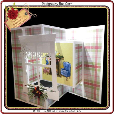 935 Window Fancy Fold Greeting Card SVG Designs by Rae 