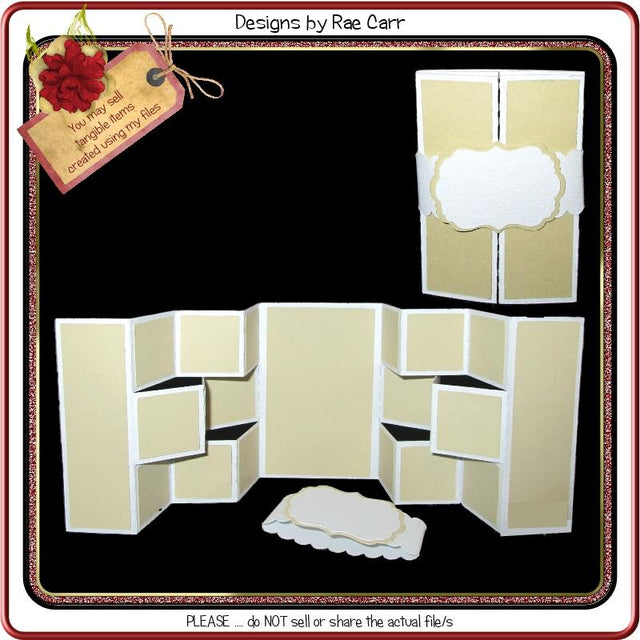 938 Double Shutter Card SVG Designs by Rae 