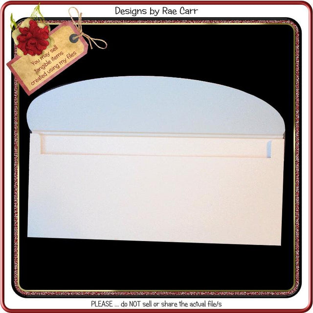 970 10 x 4 Long Envelope SVG Designs by Rae 