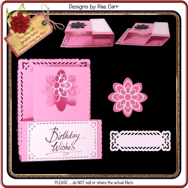 974 Fancy Box Card SVG Designs by Rae 