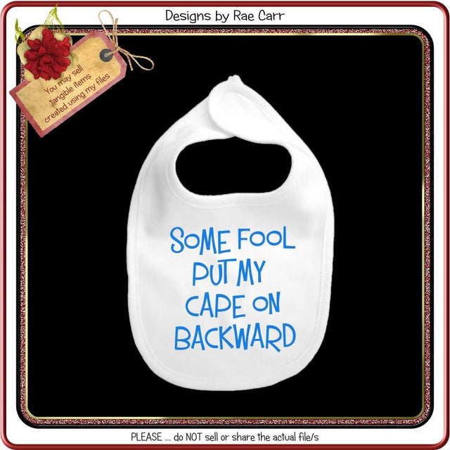 976 Baby Bib Super Hero SVG Designs by Rae 