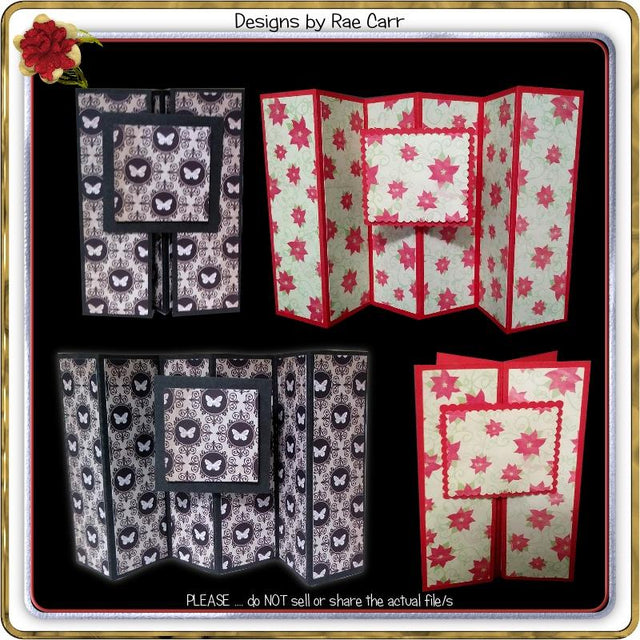 992 Shutter Fold Greeting Card SVG Designs by Rae 