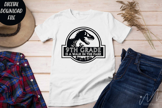 9th grade is a walk in the park svg, 9th grade graduate, 9th grade teacher t shirt, 9th grade cricut SVG Isabella Machell 
