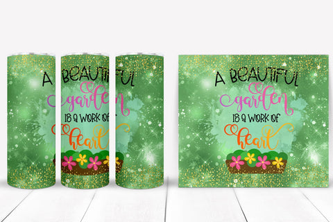 A Beautiful Garden I Plant Lovers Tumbler Sublimation I Gardening Tumbler Wrap Sublimation Happy Printables Club 