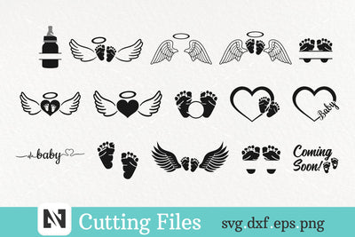 A Bundle of 15 Baby Svg Vector Files - Baby Svg, Toddler Svg SVG Pinoyart Kreatib 