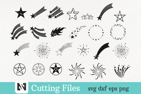 A Bundle of 25 Star Svg Vector Files - christmas star svg SVG Pinoyart Kreatib 