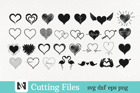 A Bundle of 30 Heart Svg Vector Files - heart svg files SVG Pinoyart Kreatib 