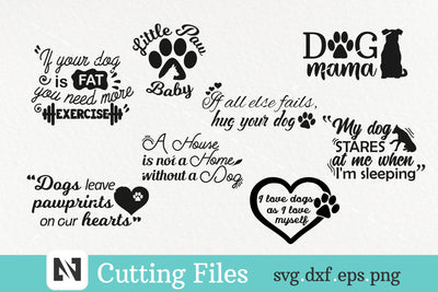 A Bundle of 8 Dog Saying Svg - dog quotes svg, dog svg SVG Pinoyart Kreatib 