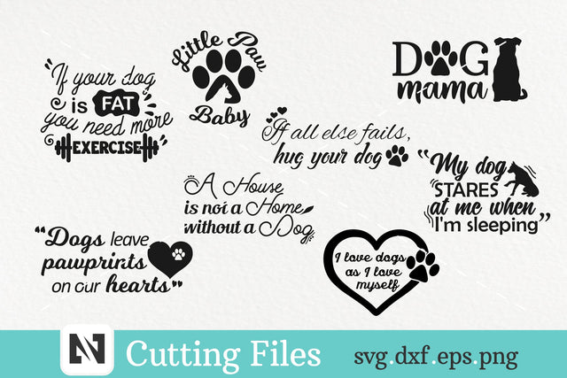 A Bundle of 8 Dog Saying Svg - dog quotes svg, dog svg SVG Pinoyart Kreatib 