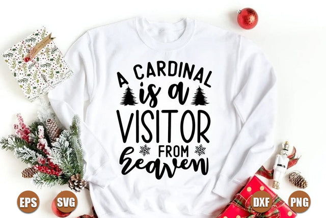 A cardinal is a visitor from heaven SVG FiveStarCrafting 