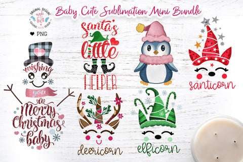 A cute mini Christmas sublimation bundle Sublimation Graphic House Design 