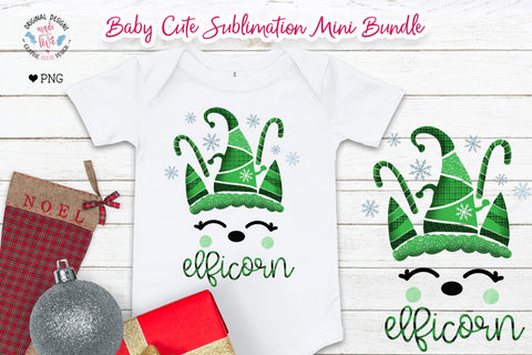A cute mini Christmas sublimation bundle Sublimation Graphic House Design 
