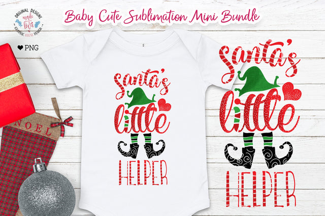 A cute mini Christmas sublimation bundle Sublimation Graphic House Design 