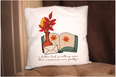 A Fallen Leaf and Book Sublimation Sublimation Jagonath Roy 