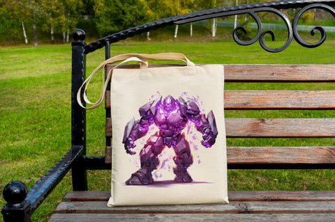 A Fantasy Golem with an Purple Aura Bundle SVG Regulrcrative 