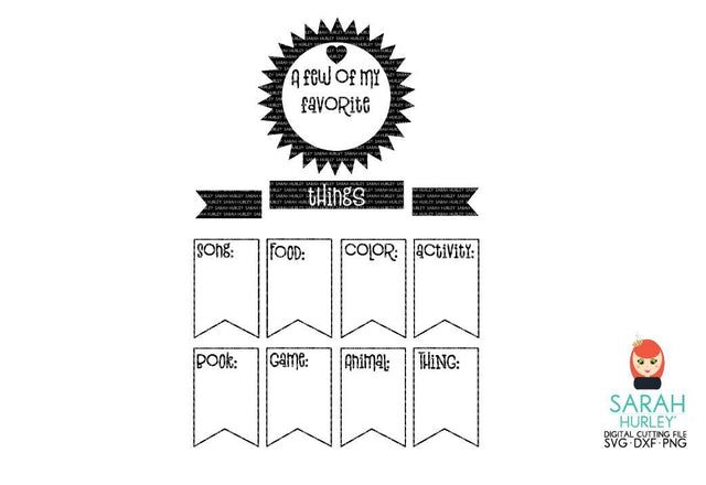 A Few Of My Favourite Things SVG Sarah Hurley 