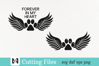 A Forever in My Heart Pet Memorial Svg Vector File SVG Pinoyart Kreatib 