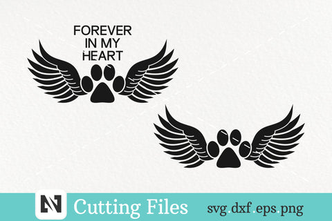 A Forever in My Heart Pet Memorial Svg Vector File SVG Pinoyart Kreatib 