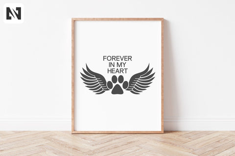 A Forever in My Heart Pet Memorial Svg Vector File SVG Pinoyart Kreatib 