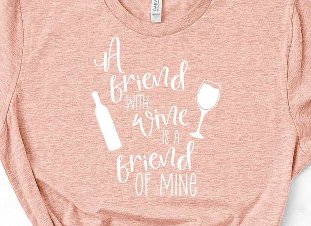A Friend with Wine SVG Design SVG Ikonart Design Shop 