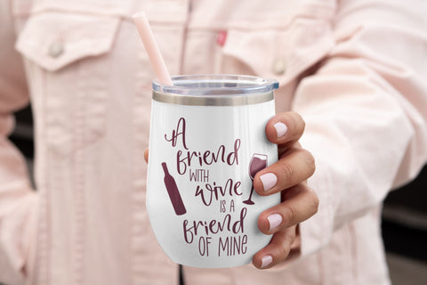 A Friend with Wine SVG Design SVG Ikonart Design Shop 