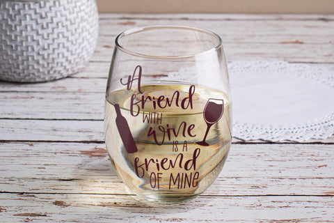 A Friend with Wine SVG SVG So Fontsy Design Shop 