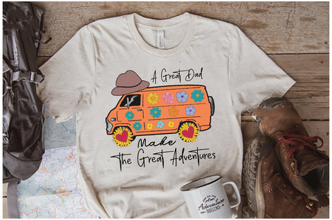 A Great Dad Make the Great Adventures Sublimation Sublimation Jagonath Roy 