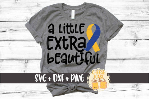 A Little Extra Beautiful - Down Syndrome Awareness SVG PNG DXF Cut Files SVG Cheese Toast Digitals 