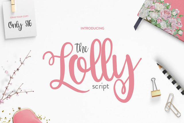 A Lolly Script Font Maroon Baboon 