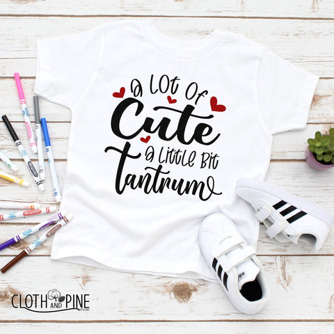 A Lot of Cute. A Little Bit Tantrum SVG Cloth and Pine Designs 