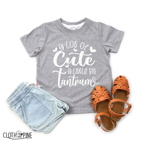 A Lot of Cute. A Little Bit Tantrum SVG Cloth and Pine Designs 