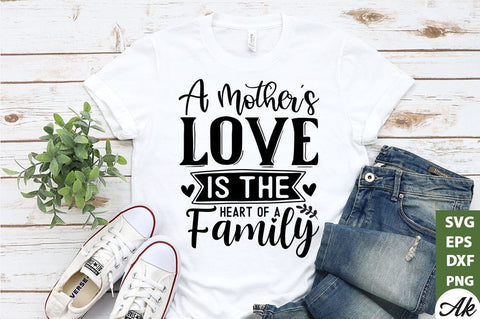 A mothers love heart of a family SVG SVG akazaddesign 