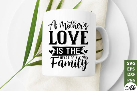 A mothers love heart of a family SVG SVG akazaddesign 