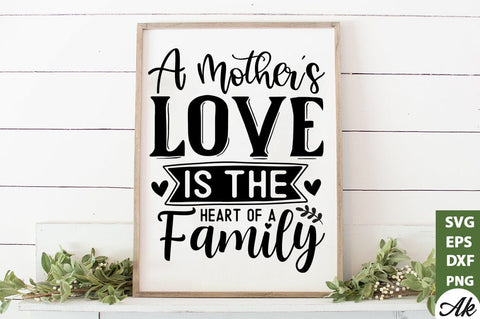 A mothers love heart of a family SVG SVG akazaddesign 
