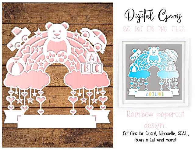 A new baby, Rainbow SVG / DXF / EPS / PNG files SVG Digital Gems 