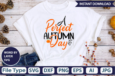 A Perfect Autumn Day SVG Cut File SVG DesignPlante 503 