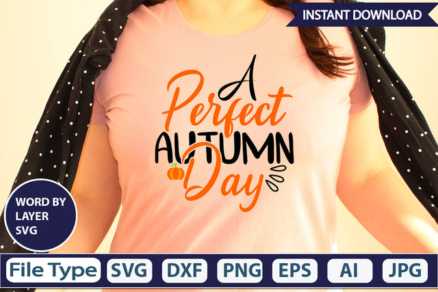 A Perfect Autumn Day SVG Cut File SVG DesignPlante 503 