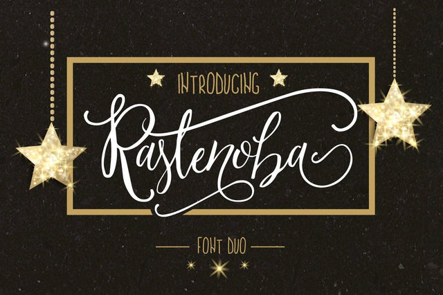 A Rastenoba Script Font Maroon Baboon 