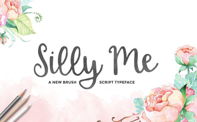 A Silly Me Script Font Maroon Baboon 
